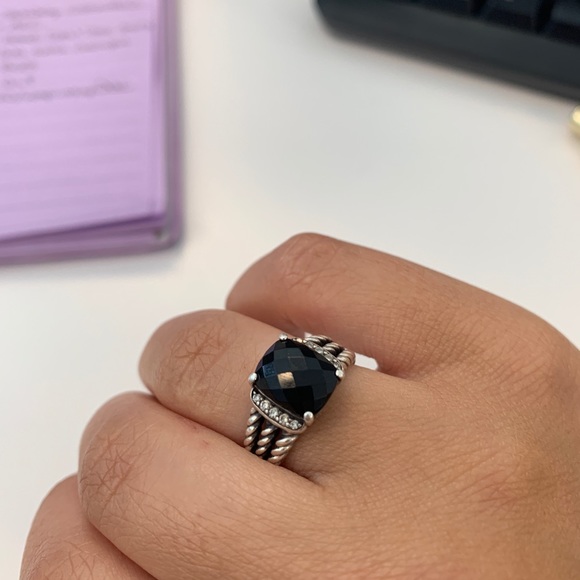 ❤️ SOLD ❤️ David Yurman ring Black Onyx Size 6.5! - Picture 3 of 6